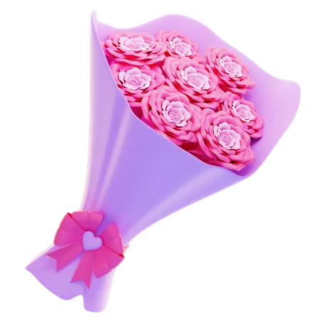 Bouquet Of Flowers  3D Icon