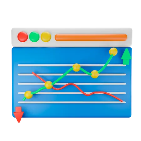 Stock trading  3D Icon