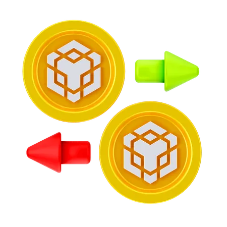 Bourse binance  3D Icon