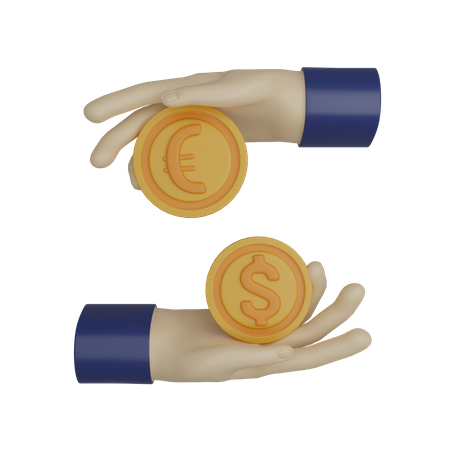 Échange financier  3D Icon