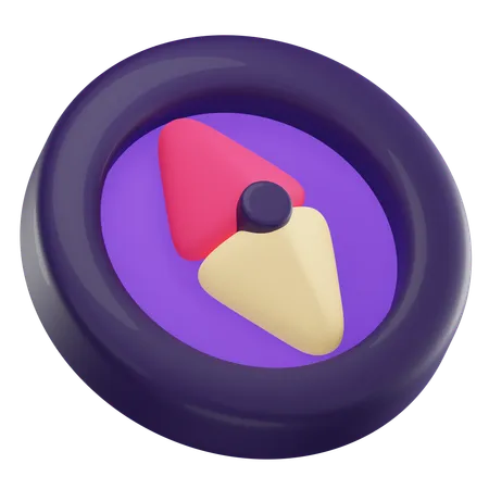 Boussole  3D Icon