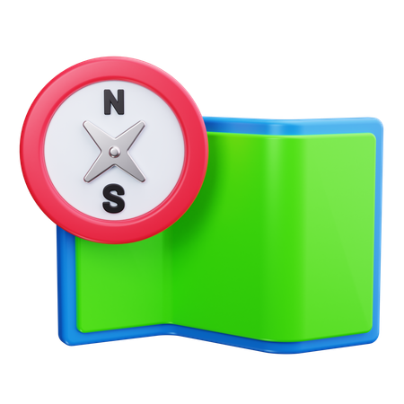 Boussole  3D Icon