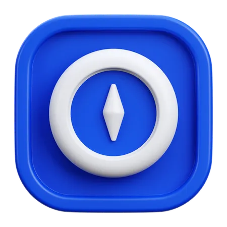 Boussole  3D Icon