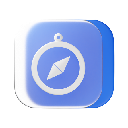 Boussole  3D Icon