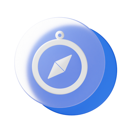 Boussole  3D Icon