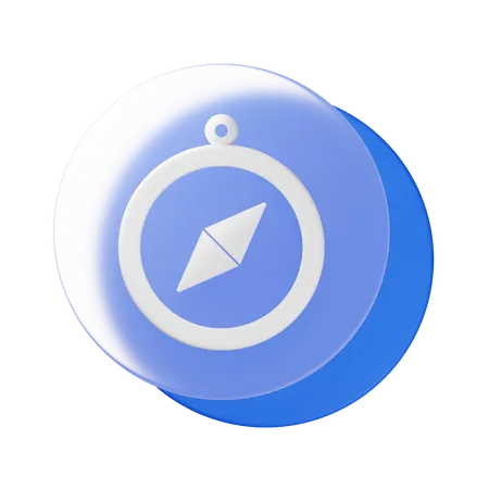 Boussole  3D Icon