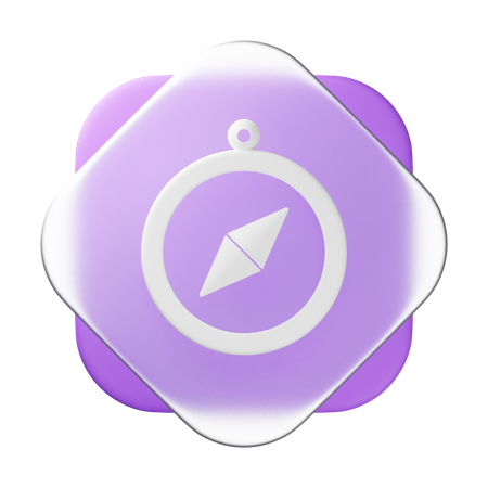 Boussole  3D Icon