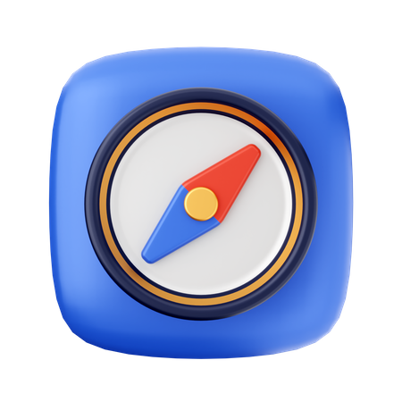 Boussole  3D Icon