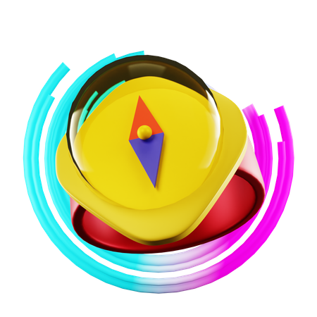 Boussole  3D Icon