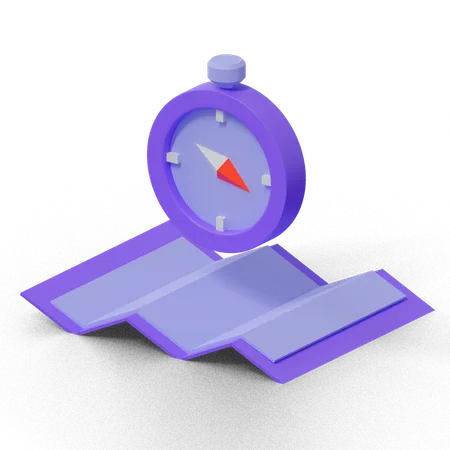 Boussole  3D Icon