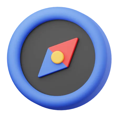 Boussole  3D Icon