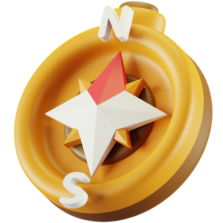 Boussole  3D Icon