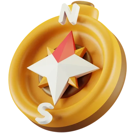 Boussole  3D Icon