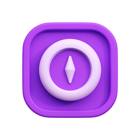 Boussole  3D Icon