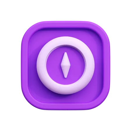 Boussole  3D Icon