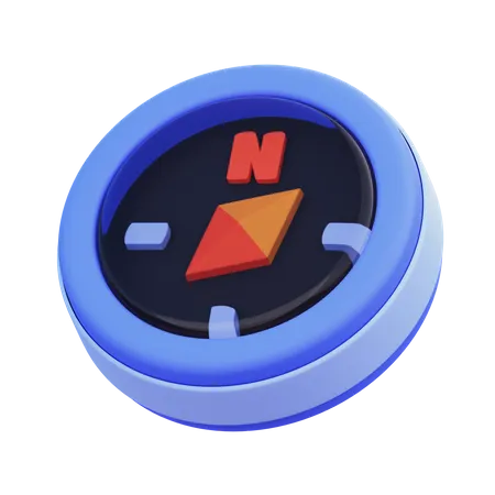 Boussole  3D Icon