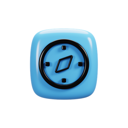 Boussole  3D Icon