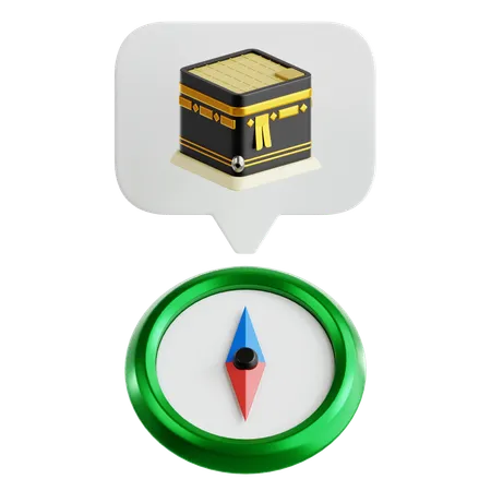 Boussole qibla  3D Icon