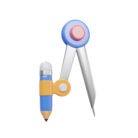 Équipement de boussole scolaire  3D Icon