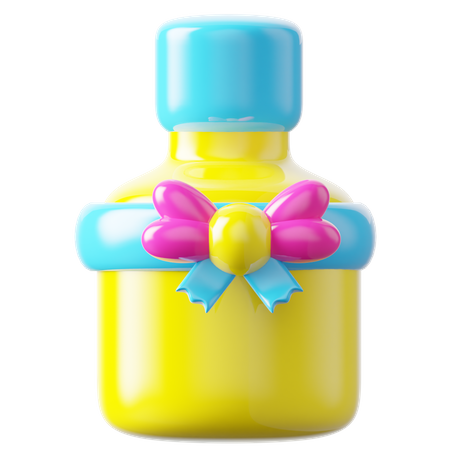 Bouteille cadeau  3D Icon