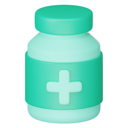 Bouteille à capsules  3D Icon