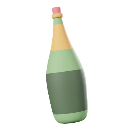 Bouteille d'alcool  3D Icon