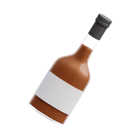 Bouteille d'alcool  3D Icon