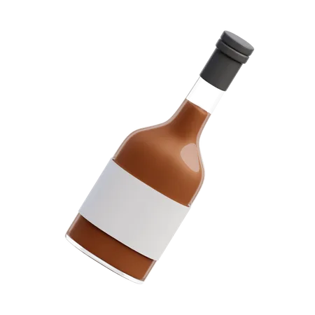 Bouteille d'alcool  3D Icon