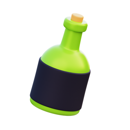 Bouteille d'alcool  3D Icon