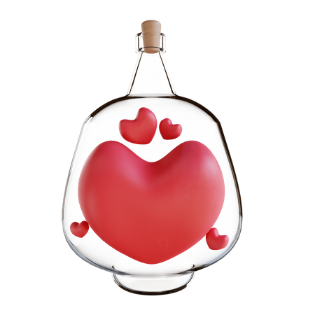 Bouteille d'amour  3D Icon