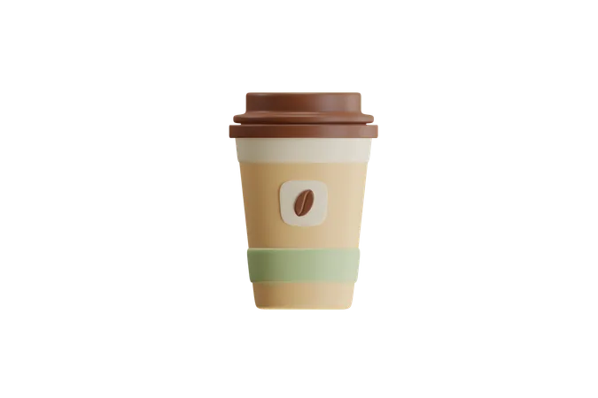 Bouteille de café  3D Icon