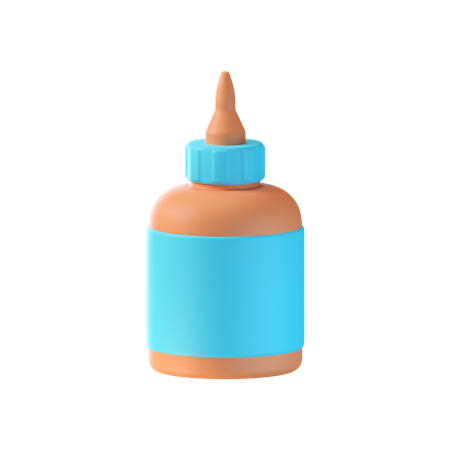 Bouteille de colle  3D Icon