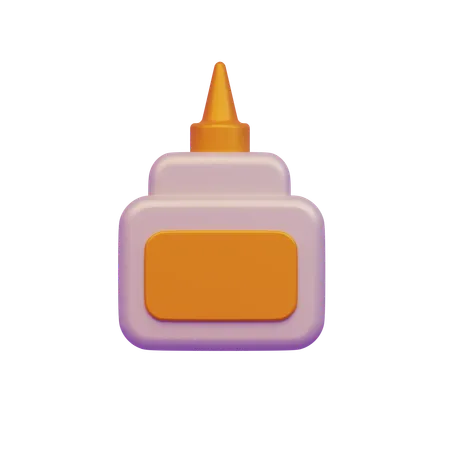 Bouteille de colle  3D Icon