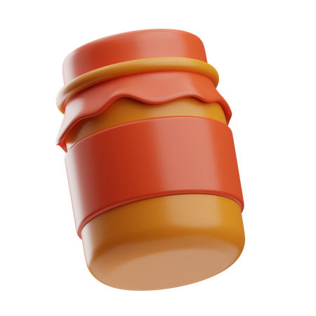 Bouteille de confiture  3D Icon