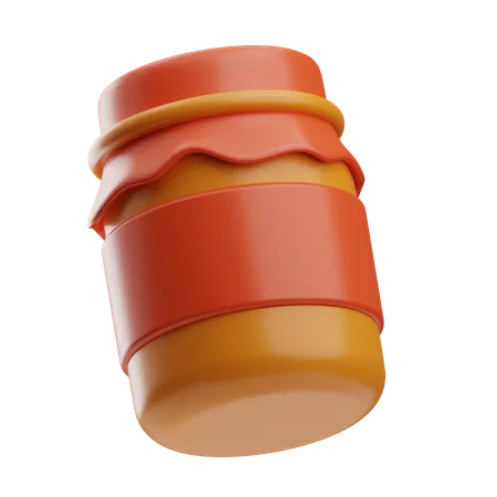 Bouteille de confiture  3D Icon