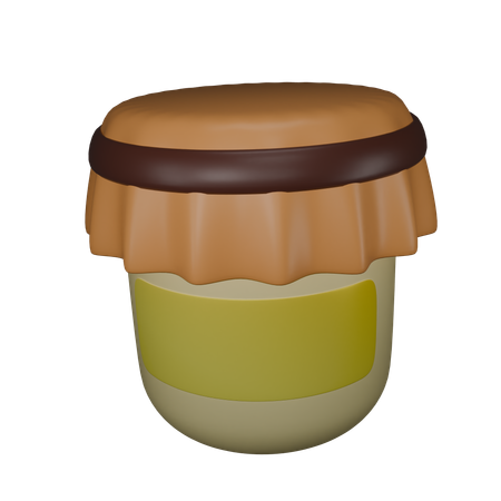 Bouteille de confiture  3D Icon