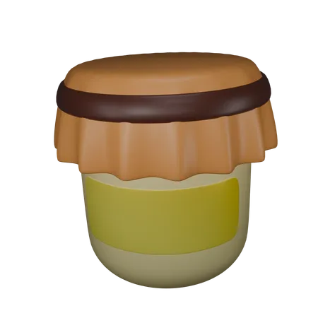 Bouteille de confiture  3D Icon