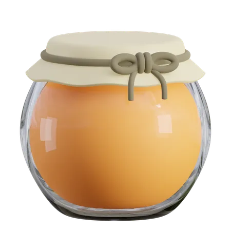 Bouteille de confiture de miel  3D Icon