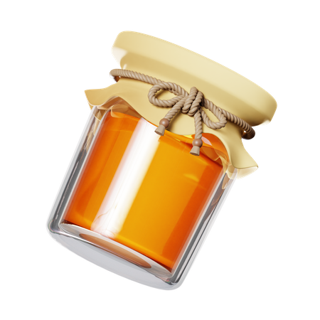 Bouteille de confiture de miel  3D Icon