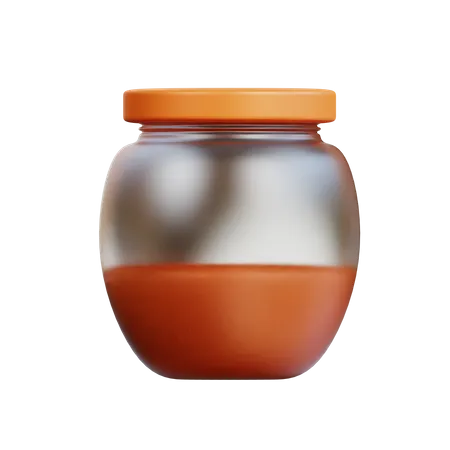 Bouteille de confiture de miel  3D Icon