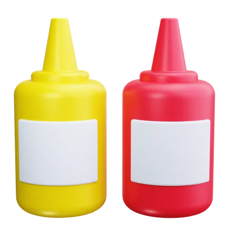 Bouteille de ketchup  3D Icon