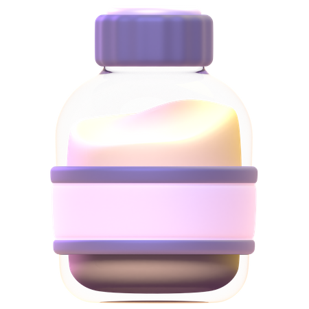 Bouteille de lait  3D Icon