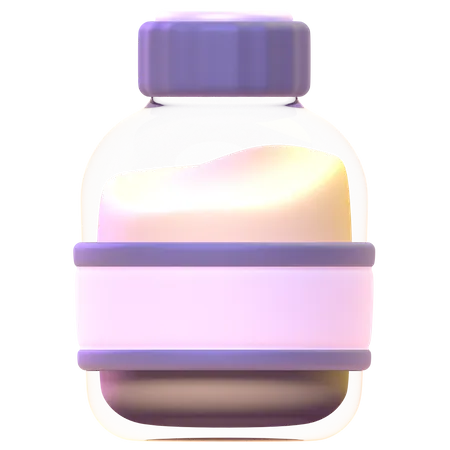 Bouteille de lait  3D Icon