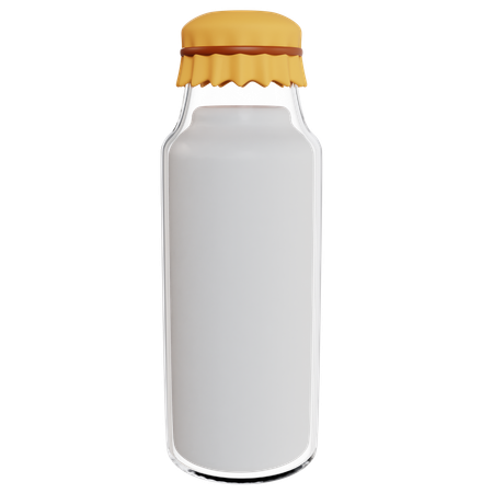 Bouteille de lait frais  3D Icon