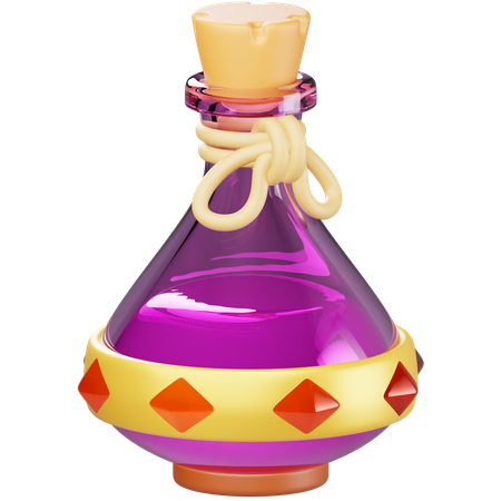 Bouteille de liquide magique  3D Icon