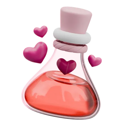 Bouteille de potion d'amour  3D Icon