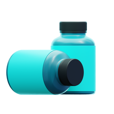 Bouteille de pilules  3D Icon