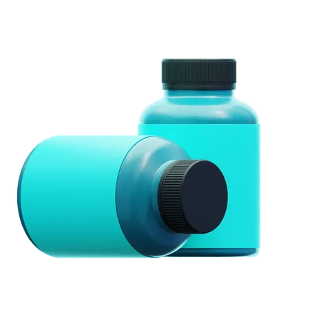 Bouteille de pilules  3D Icon