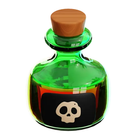 Bouteille de poison  3D Icon