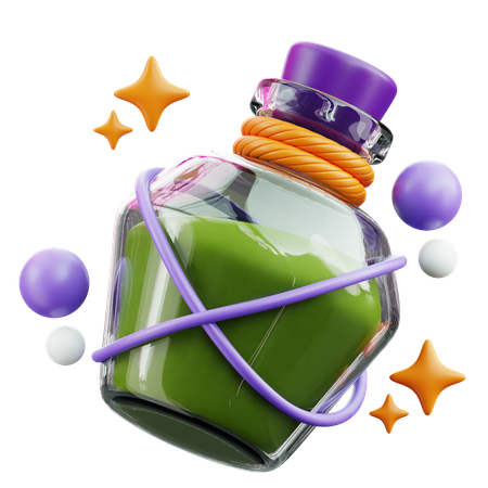 Bouteille de poison  3D Icon